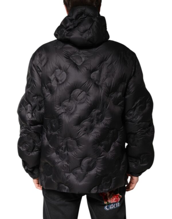 Dolce & Gabbana Black Hooded Parka Coat Winter Jacket - Image 4
