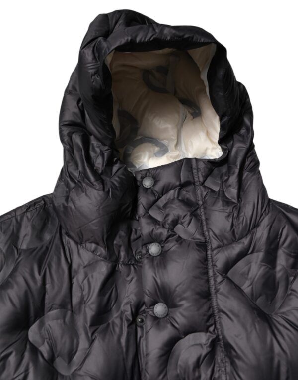 Dolce & Gabbana Black Hooded Parka Coat Winter Jacket - Image 5