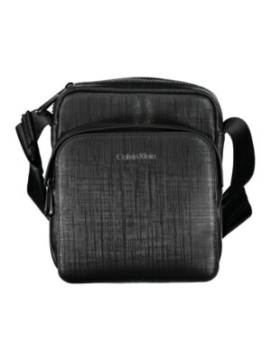 Calvin Klein Elegant Black Shoulder Bag with Contrasting Details