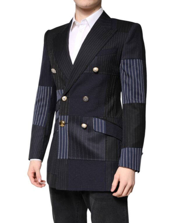 Dolce & Gabbana Multicolor Patchwork Jacket Coat Suit Blazer - Image 3