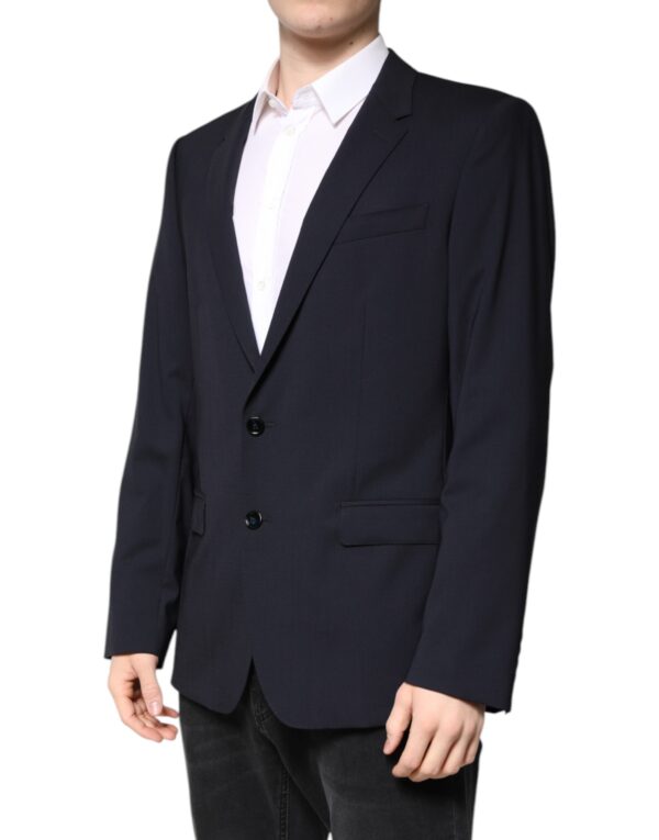 Dolce & Gabbana Black MARTINI Single Breasted Coat Blazer - Image 3