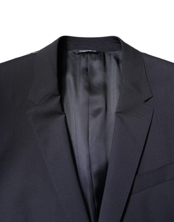 Dolce & Gabbana Black MARTINI Single Breasted Coat Blazer - Image 5