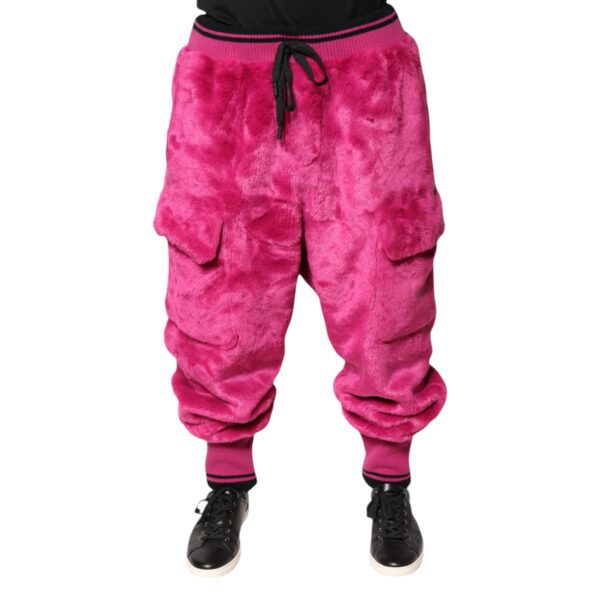 Dolce & Gabbana Pink Acrylic Cargo Jogging Sweatpants Pants - Image 5