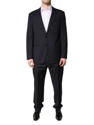 Emporio Armani Black Single Breasted Formal 2 Piece Suit