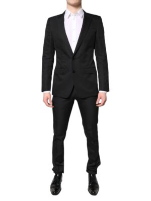 Dolce & Gabbana Black Single Breasted Formal 2 Piece Suit