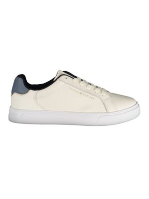 Tommy Hilfiger Beige Leather Women Sneaker