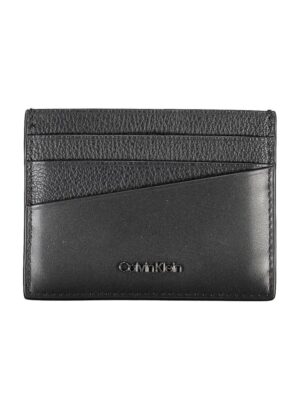 Calvin Klein Elegant Leather Card Holder in Timeless Black