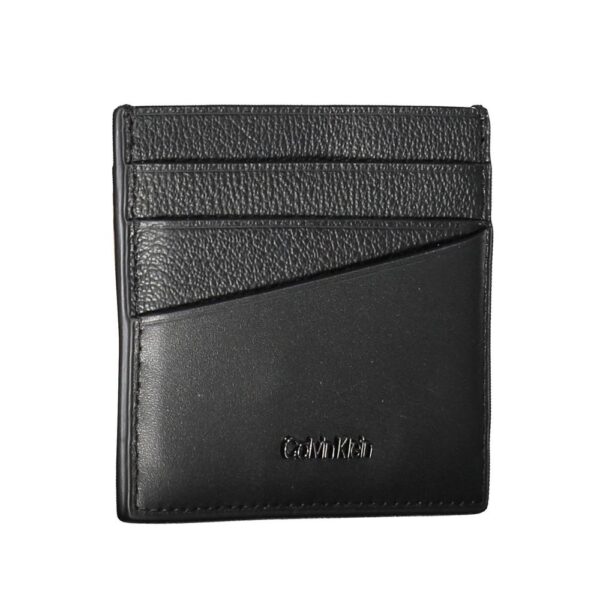 Calvin Klein Elegant Leather Card Holder in Timeless Black - Image 3