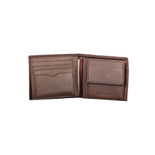 Tommy Hilfiger Elegant Brown Leather Bifold Wallet - Image 3