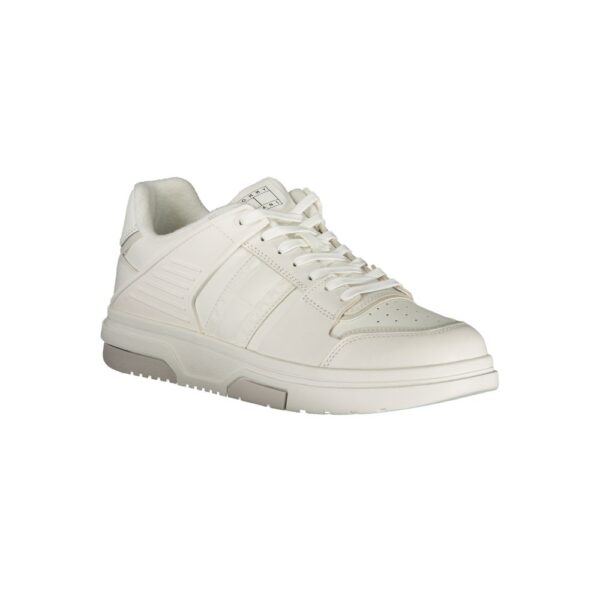 Tommy Hilfiger White Leather Men Sneaker - Image 2
