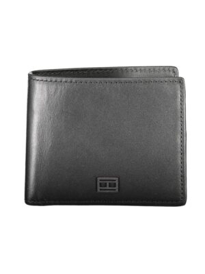 Tommy Hilfiger Black Leather Men Wallet