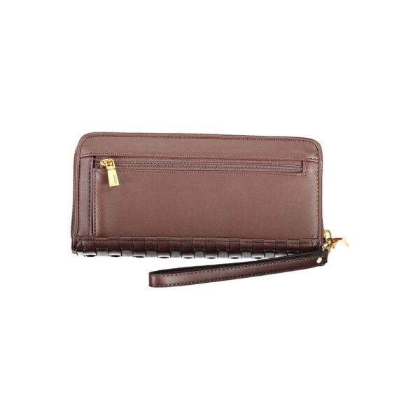 Guess Jeans Chic Brown Polyethylene Wallet with Coin Purse - Image 2