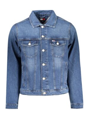Tommy Hilfiger Blue Cotton Men Jacket