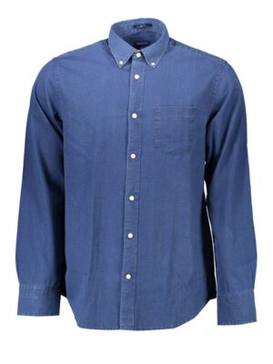 Gant Blue Cotton Men Shirt