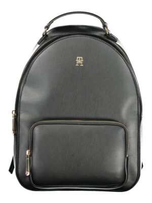 Tommy Hilfiger Black Polyethylene Women Backpack