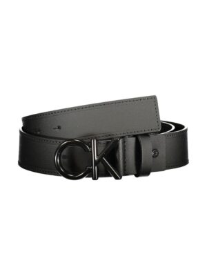 Calvin Klein Black Leather Men Belt