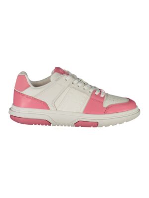 Tommy Hilfiger Pink Leather Women Sneaker