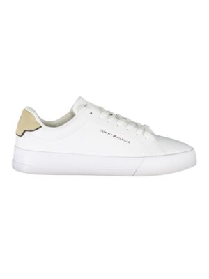 Tommy Hilfiger White Leather Men Sneaker