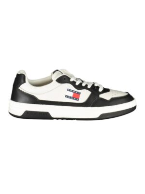 Tommy Hilfiger Black Leather Men Sneaker