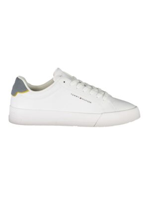 Tommy Hilfiger White Leather Men Sneaker