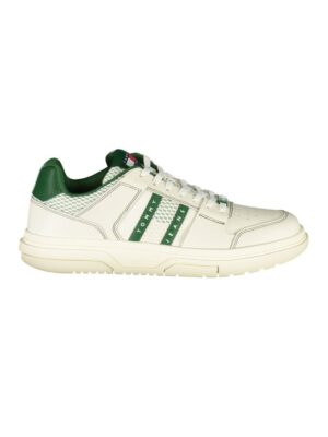 Tommy Hilfiger Green Leather Men Sneaker