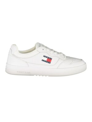 Tommy Hilfiger White Leather Mens Sneaker