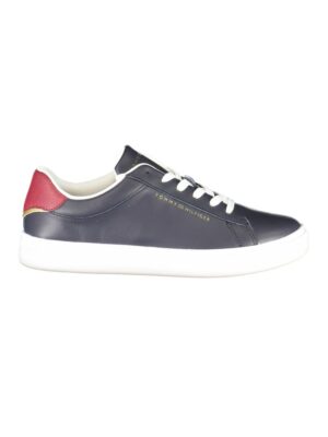 Tommy Hilfiger Blue Leather Women Sneaker