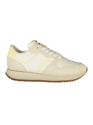 Tommy Hilfiger Beige Leather Women Sneaker