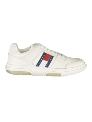 Tommy Hilfiger White Leather Men Sneaker