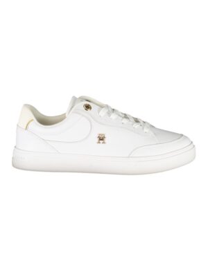 Tommy Hilfiger White Leather Women Sneaker