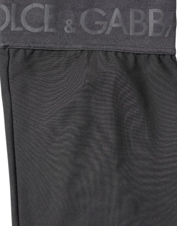 Dolce & Gabbana Black Viscose Stretch Over Calf Stockings Socks - Image 6