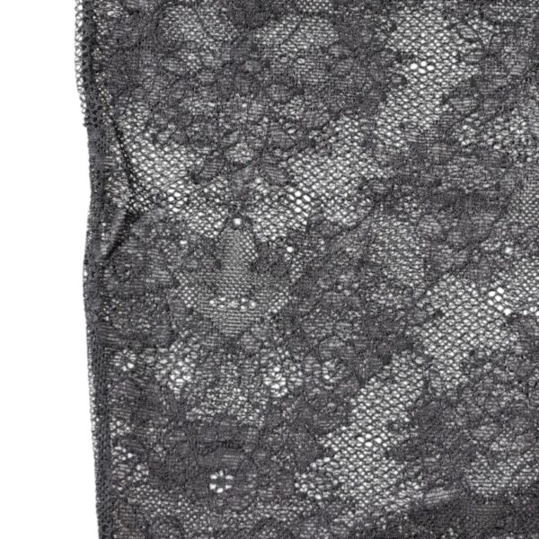 Dolce & Gabbana Black Floral Lace Cotton Stretch Stockings Socks - Image 6