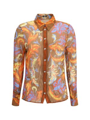 Versace Barocco silk crepe Shirt