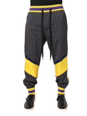Dolce & Gabbana Multicolor Cotton Men Jogger Pants