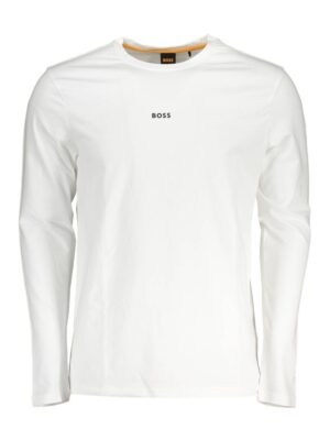 Hugo Boss White Cotton Men TShirt