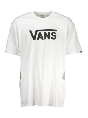 Vans White Cotton Men T-Shirt