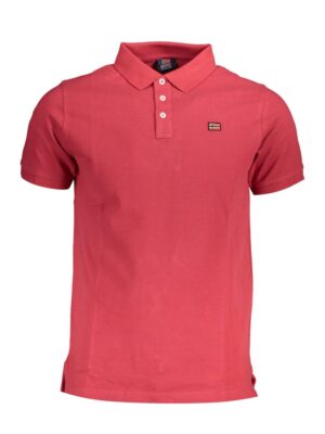 Norway 1963 Red Cotton Men Polo Shirt