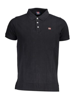 Norway 1963 Black Cotton Men Polo Shirt