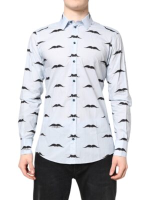Dolce & Gabbana Light Blue Cotton MARTINI Formal Dress Shirt