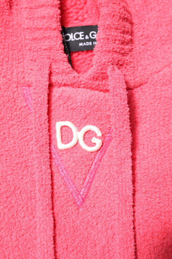 Dolce & Gabbana Red Cotton Knit Hooded Men Pullover Sweater - Image 6