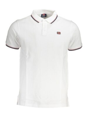 Norway 1963 White Cotton Men Polo Shirt