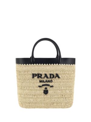 Prada Woven raffia Tote Bag
