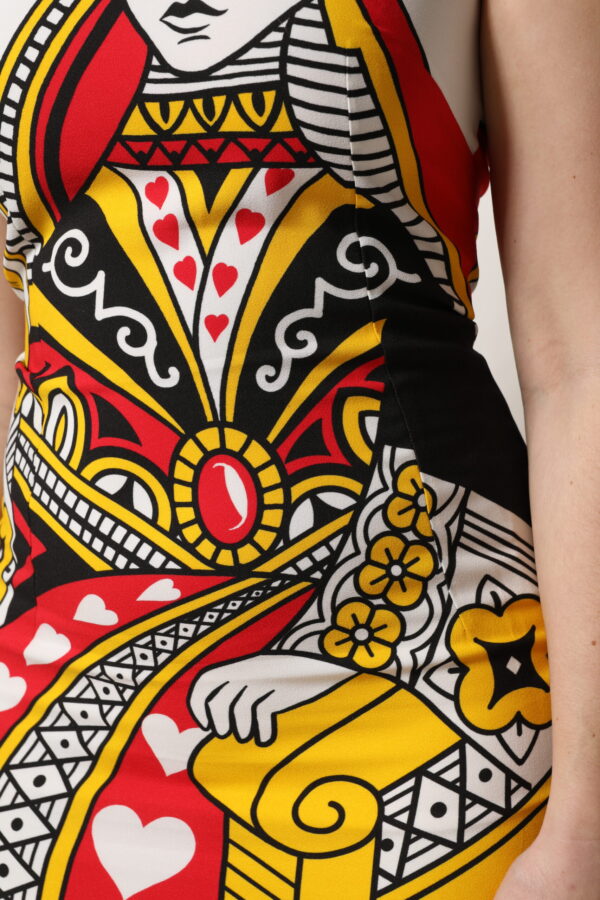 Dolce & Gabbana White Queen Of Hearts Sleeveless Maxi Dress - Image 6