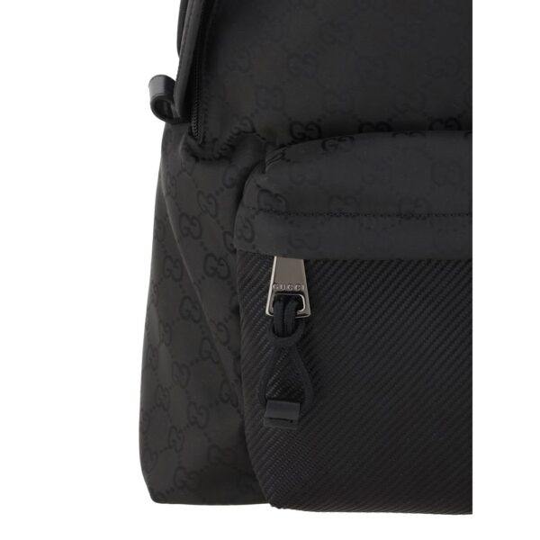 Gucci GG Pattern Nylon Backpack - Image 3