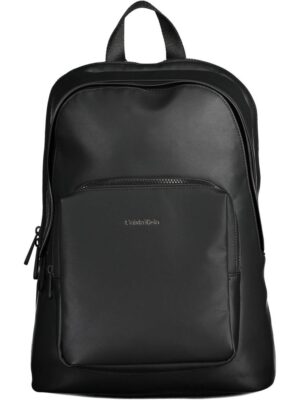 Calvin Klein Black Polyester Men Backpack
