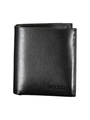 Calvin Klein Sleek Black Leather RFID Wallet