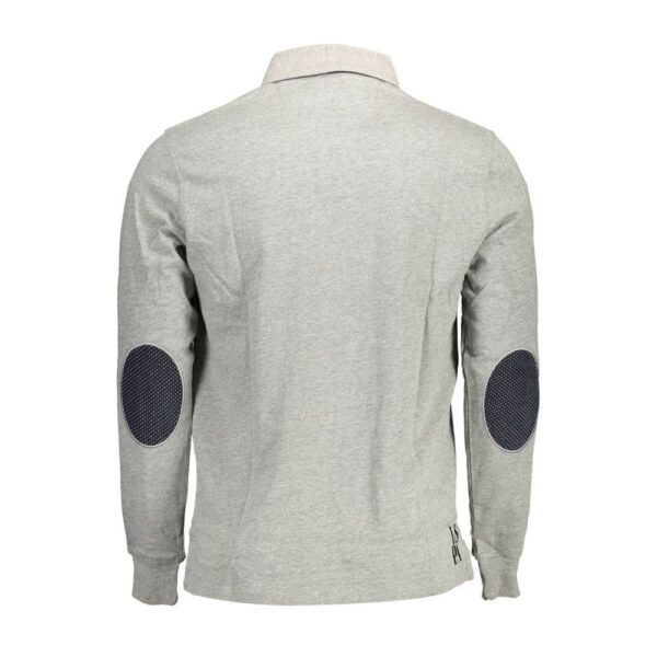 U.S. POLO ASSN. Gray Cotton Men Polo Shirt - Image 2