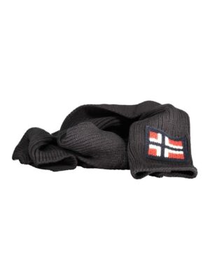 Norway 1963 Black Acrylic Scarf
