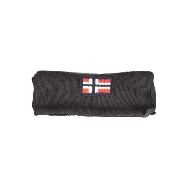 Norway 1963 Black Acrylic Scarf - Image 2