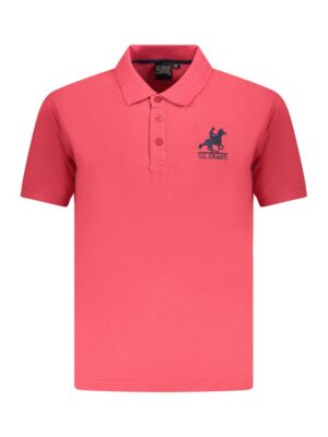 U.S. Grand Polo Red Cotton Men Polo Shirt